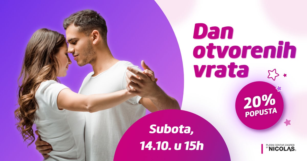 Dan otvorenih vrata u plesnom centru Zagreb by Nicolas uz 20% popusta